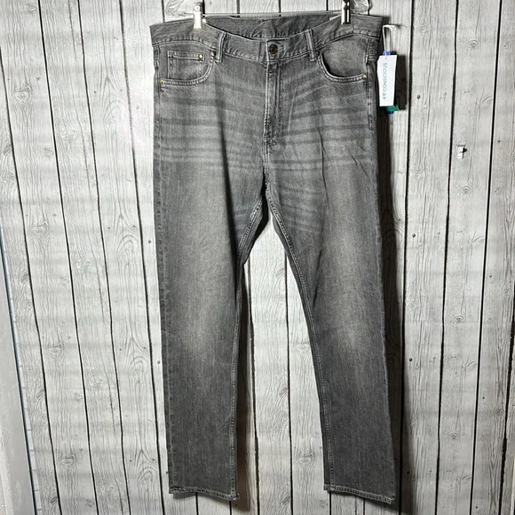 H&M Jeans Hm Conscious Gray Slim Stretch Jeans Size 38x32